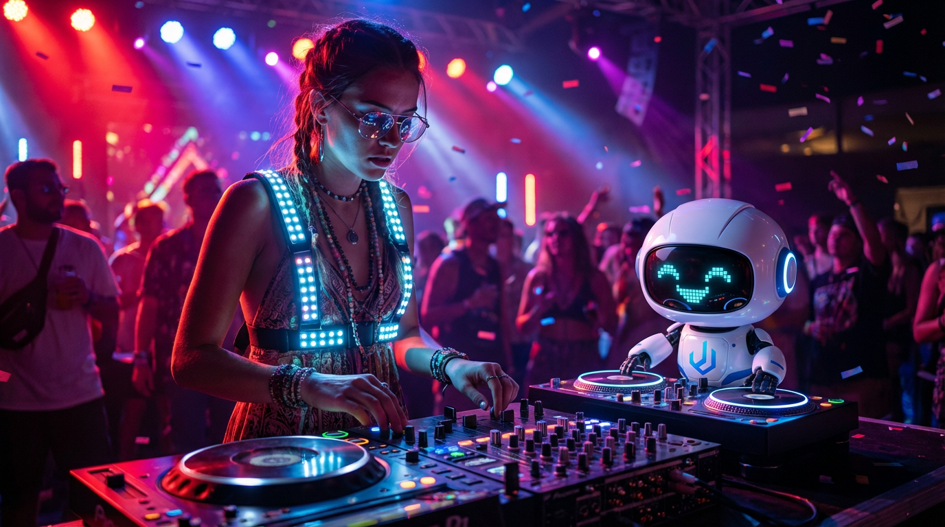 Cinematic Robot Lifestyle DJ